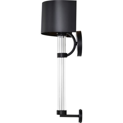 One Lights Matte Black 8 Inch Wall Sconce - Nostalgicbulbs.com