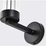 One Lights Matte Black 8 Inch Wall Sconce - Nostalgicbulbs.com