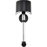 One Lights Matte Black 8 Inch Wall Sconce - Nostalgicbulbs.com