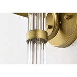 One Lights Natural Brass 8 Inch Wall Sconce - Nostalgicbulbs.com