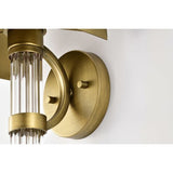 One Lights Natural Brass 8 Inch Wall Sconce - Nostalgicbulbs.com