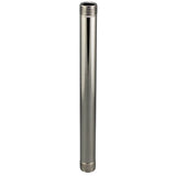 Outside Threaded Steel Pipe - Polished Nickel Finish - Nostalgicbulbs.com