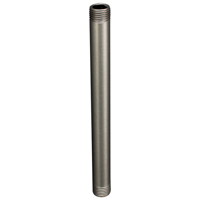 Outside Threaded Steel Pipe - Satin Nickel Finish - Nostalgicbulbs.com