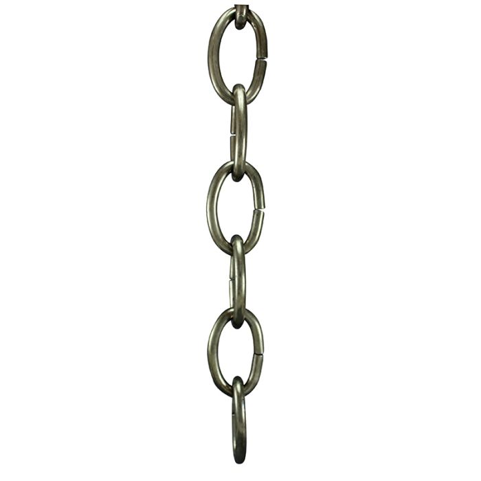 Oval Steel Chandelier Chain 4 - Gauge - Nostalgicbulbs.com