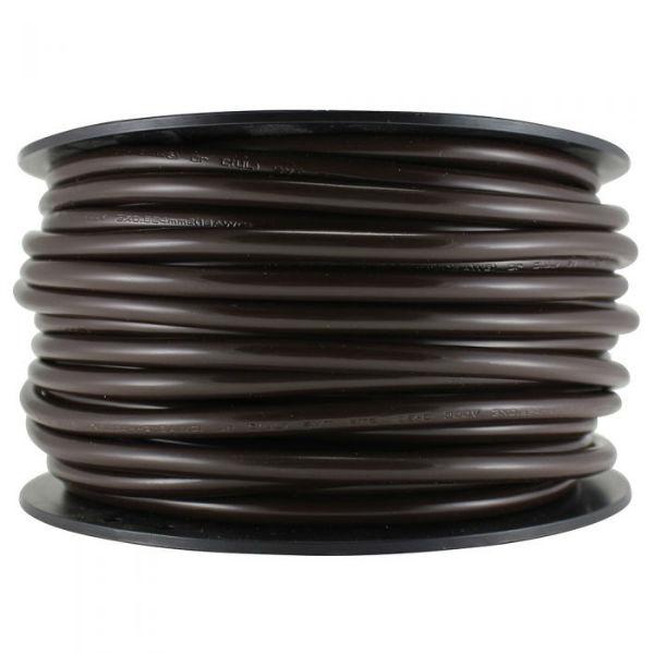 Pendant Brown Round 3 Conductor Cord- 100 FT. Spool - Nostalgicbulbs.com
