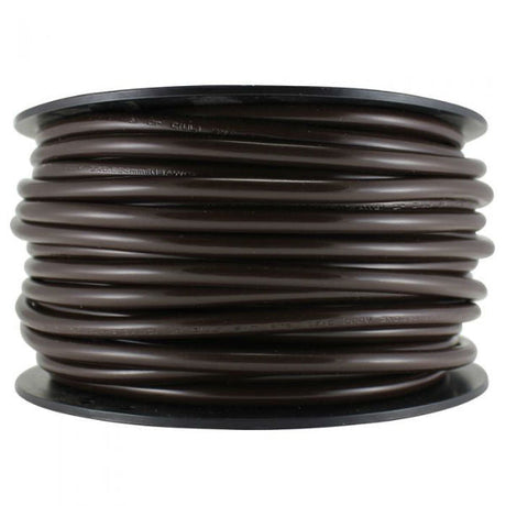 Pendant Brown Round 3 Conductor Cord- Per ft. - Nostalgicbulbs.com