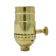 Polished Brass 3-Way 2-Circuit Light Socket - Nostalgicbulbs.com