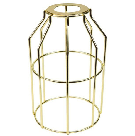 Polished Brass Light Bulb Cage - Guard for UNO Sockets - Nostalgicbulbs.com