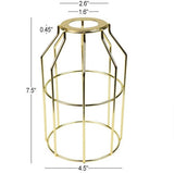 Polished Brass Light Bulb Cage - Large Washer Mount - Nostalgicbulbs.com