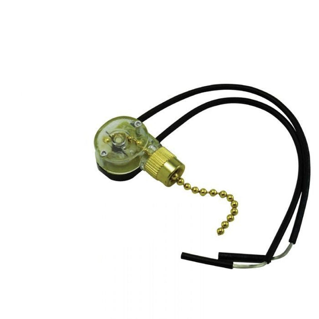 Pull Chain On/Off Canopy Switch - Brass - Nostalgicbulbs.com