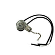 Pull Chain On/Off Canopy Switch - Nickel - Nostalgicbulbs.com