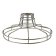 Railroad Shaped Bulb Cage - Large Washer Mount - Nickel - Nostalgicbulbs.com