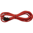 Red Cloth Covered Cord with molded Plug - 10 ft. - Nostalgicbulbs.com