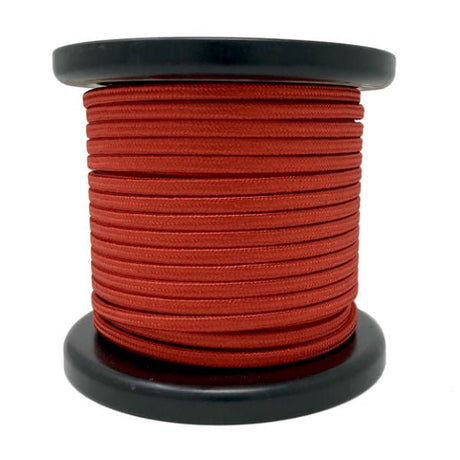 Red Cloth-Covered Parallel Wire - 100 foot spool - Nostalgicbulbs.com
