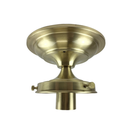 Satin Brass Finish Shade Holder - Nostalgicbulbs.com