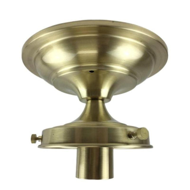 Satin Brass Finish Shade Holder - Nostalgicbulbs.com