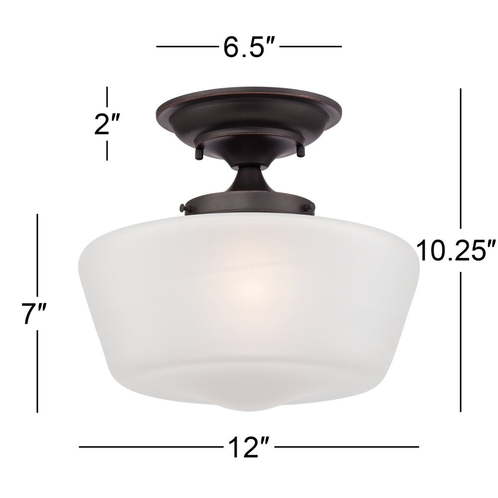 Schoolhouse Bronze Finish Fixture - Nostalgicbulbs.com