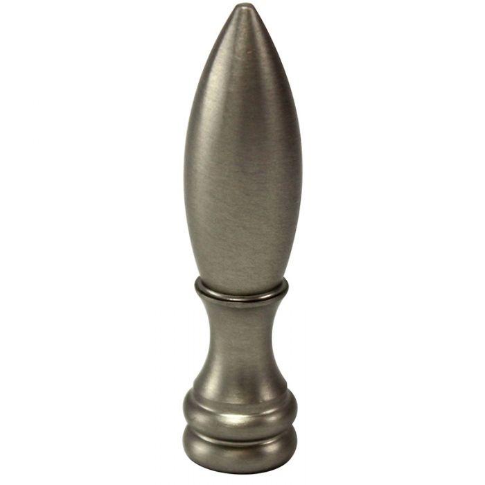 Solid Brass Bullet Finial - 2 in. Length - Nostalgicbulbs.com