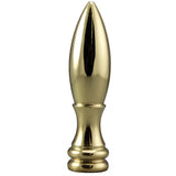 Solid Brass Bullet Finial - 2 in. Length - Nostalgicbulbs.com