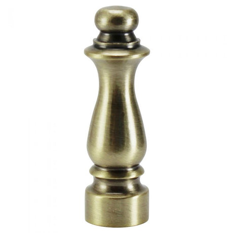 Solid Brass Colonial Finial - 1 1/2 in. Length - Nostalgicbulbs.com