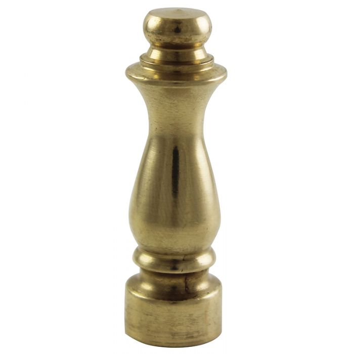 Solid Brass Colonial Finial - 1 1/2 in. Length - Nostalgicbulbs.com