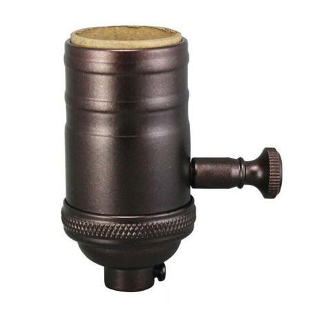 Solid Brass Dimmer Socket - Full Range - Heavy Wall - Bronze Finish - Nostalgicbulbs.com