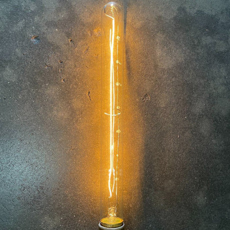 Tubular Clear Light Bulb - 40 Watt - 11.25 in. Length - Nostalgicbulbs.com