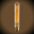 Tubular Vintage Light Bulb - 30 Watt - 7.4 in Length - Amber - Nostalgicbulbs.com