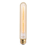 Tubular Vintage Light Bulb - 30 Watt - 7.4 in Length - Amber - Nostalgicbulbs.com