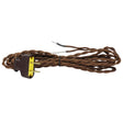 Twisted Brown Cloth Covered Cord with Brown Plug - 8 ft. - Nostalgicbulbs.com