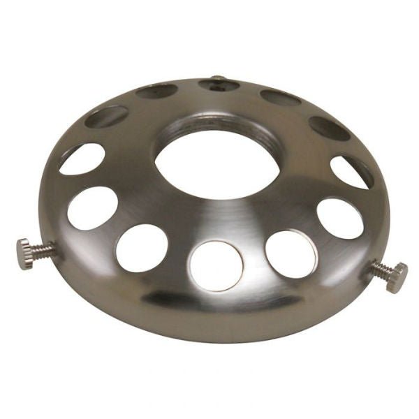 UNO Threaded 3-1/4" Satin Nickel Lamp Shade Holder - Nostalgicbulbs.com