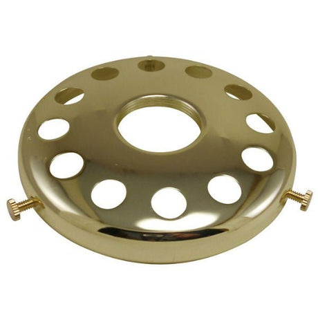 UNO Threaded 4" Brass Lamp Shade Holder - Nostalgicbulbs.com