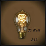 Victorian Loop Style A19 Vintage Light Bulb 25 Watt - Nostalgicbulbs.com