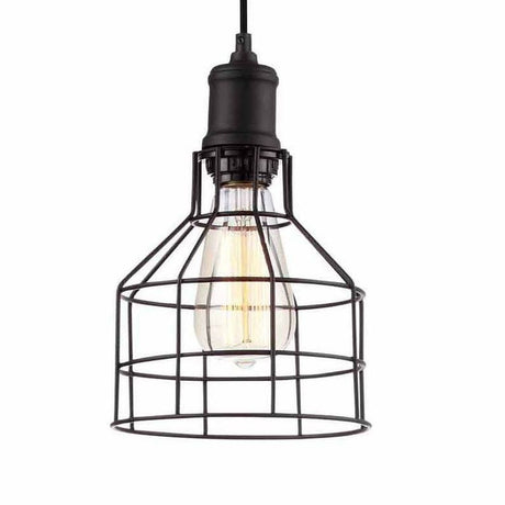 Vintage Industrial 1- Light caged Pendant Light - Nostalgicbulbs.com