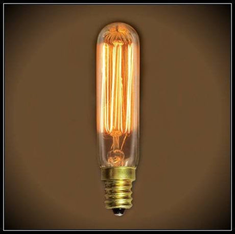 Vintage Nostalgic T6 Tube 25 watts - 3.3 in. Length - Nostalgicbulbs.com