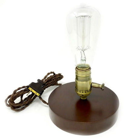 Vintage Nostalgic Wooden Base Table Lamp - Nostalgicbulbs.com