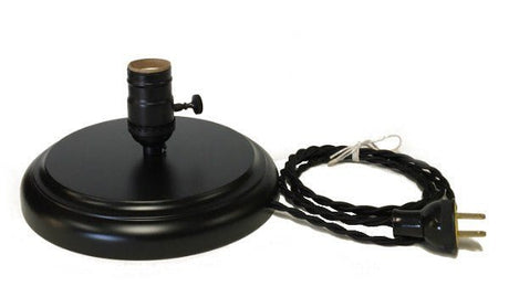 Vintage Nostalgic Wooden Black Base Table Lamp - Nostalgicbulbs.com