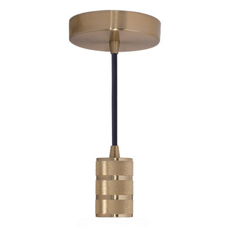 Warm Gold Socket Pendant Light - 10 ft. Cord - Nostalgicbulbs.com