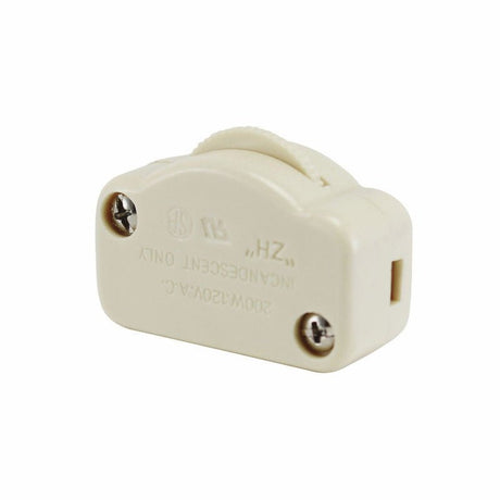White Hi-Lo-Off Lamp Cord Dimmer Switch - Nostalgicbulbs.com