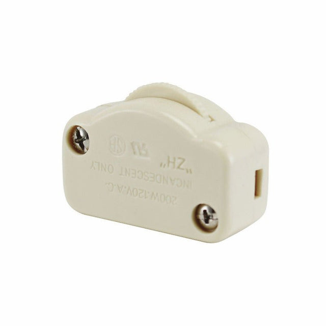 White Hi-Lo-Off Lamp Cord Dimmer Switch - Nostalgicbulbs.com